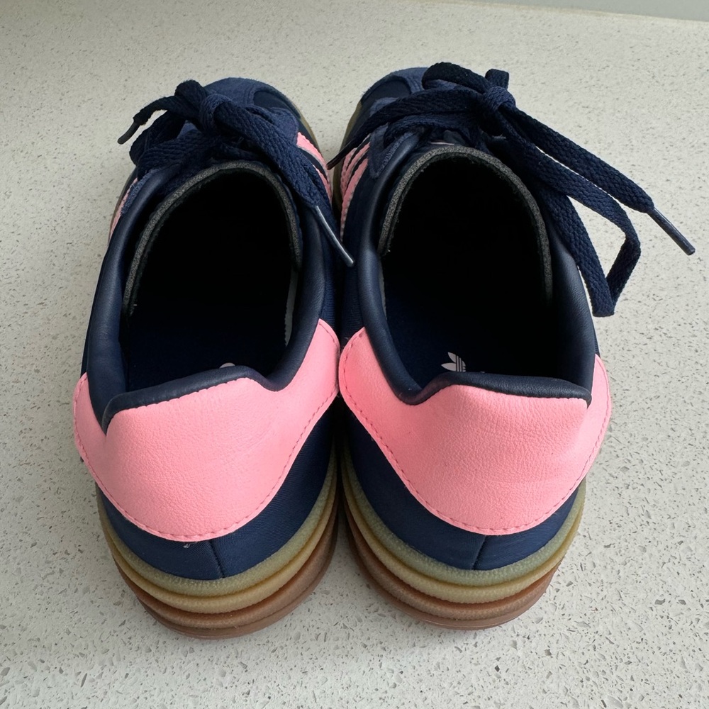 Adidas Gazelle Bold Platform Sneakers US Size 6 Dark Blue/Pink - Picture 4 of 8